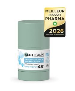 Déodorant stick rechargeable 48 - Sans parfum BIO, 50&nbsp;g